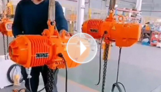 雙速15臺(tái)辰力電動(dòng)葫蘆測(cè)試完畢，準(zhǔn)備打包發(fā)貨